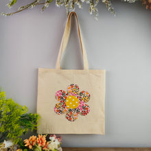 Flower Tote Bag Sewing Pattern PDF, DIY Fabric Flower Tote Bag Tutorial