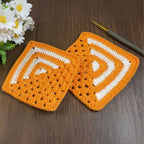 Geometric Crochet Coaster Pattern PDF – Modern Mug Mat Tutorial – Handmade Home Decor Crochet Design - Hand Trendy