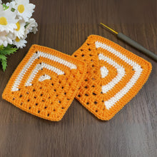 Geometric Crochet Coaster Pattern PDF – Modern Mug Mat Tutorial – Handmade Home Decor Crochet Design