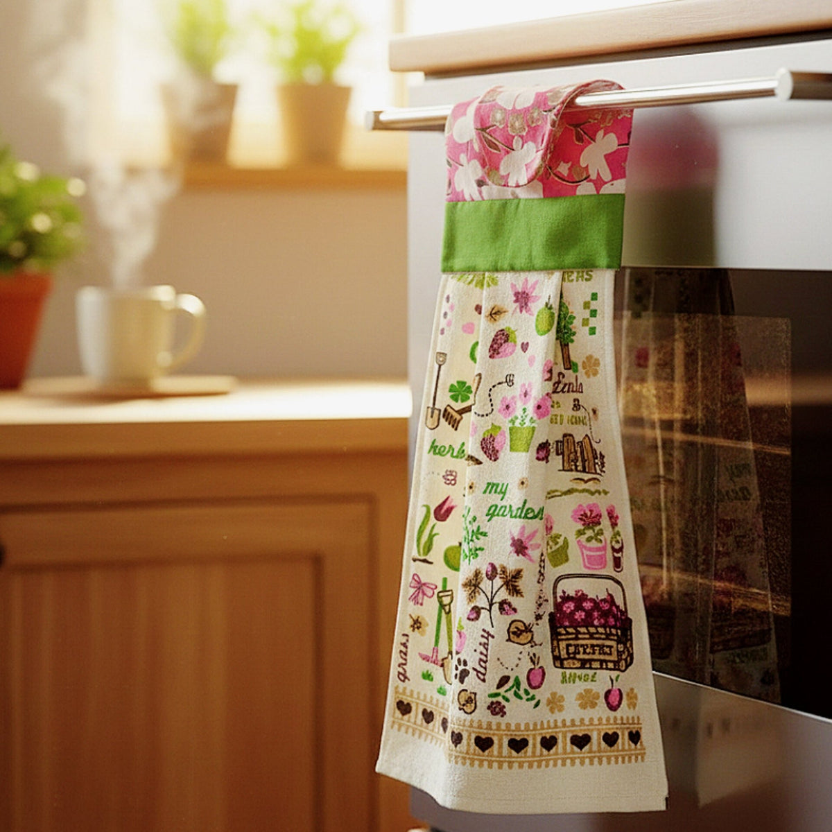 Hanging Kitchen Towel Sewing Pattern With Loop Design For Practical Home Use - Hand Trendy