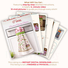 Hanging Kitchen Towel Sewing Pattern With Loop Design For Practical Home Use - Hand Trendy