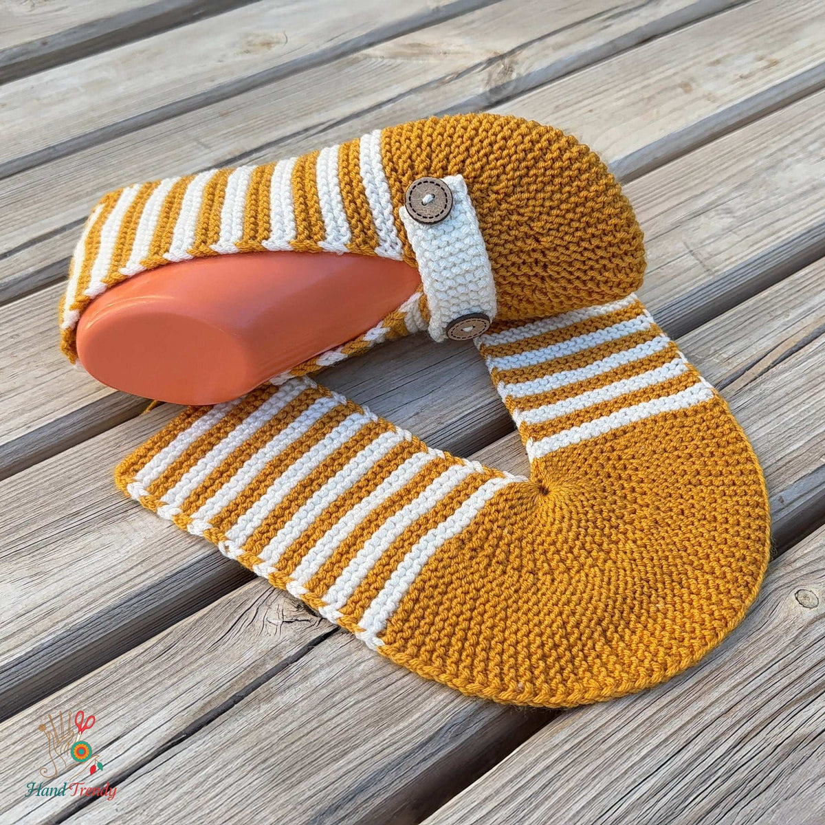 Knit Slipper Pattern PDF – Easy House Slippers for Women - Hand Trendy