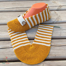 Knit Slipper Pattern PDF – Easy House Slippers for Women