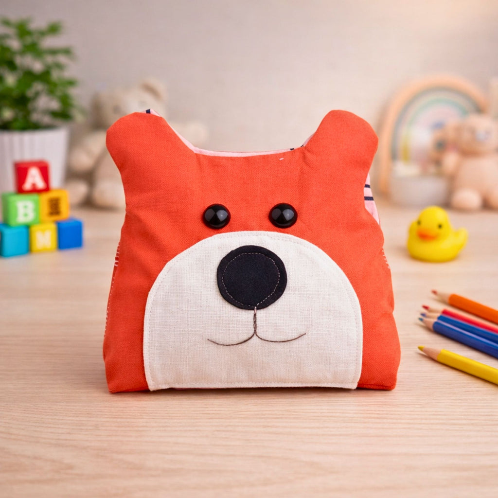 Fox Sewing Pattern PDF Plush Animal Pillow Toy Nursery Decor Template