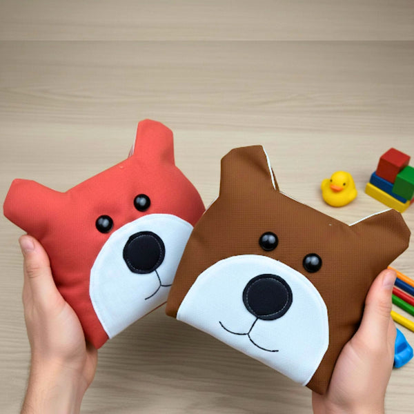 Fox Sewing Pattern PDF Plush Animal Pillow Toy Nursery Decor Template