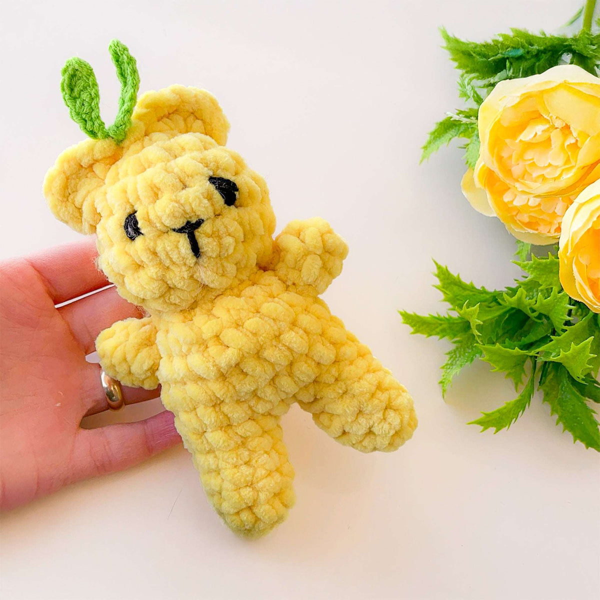 Mini Plush Teddy Bear Pattern PDF, Amigurumi Small Velvet Bear Tutorial, DIY Soft Toy for Babies - Hand Trendy