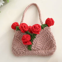 Mini Crochet Rose Bag Pattern PDF – Tiny Floral Purse Ornament Tutorial – Handmade Crochet Decor - Hand Trendy