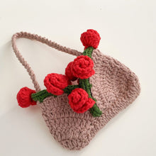 Mini Crochet Rose Bag Pattern PDF – Tiny Floral Purse Ornament Tutorial – Handmade Crochet Decor - Hand Trendy