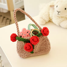 Mini Crochet Rose Bag Pattern PDF – Tiny Floral Purse Ornament Tutorial – Handmade Crochet Decor - Hand Trendy