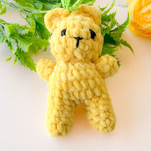 Mini Plush Teddy Bear Pattern PDF, Amigurumi Small Velvet Bear Tutorial, DIY Soft Toy for Babies