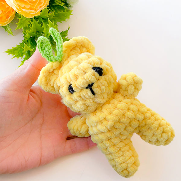 Mini Plush Teddy Bear Pattern PDF, Amigurumi Small Velvet Bear Tutorial, DIY Soft Toy for Babies