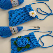 Crochet Phone Bag Pattern PDF, Daisy Crossbody Bag Tutorial, Minimalist Shoulder Purse Design