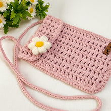 Crochet Phone Bag Pattern PDF, Daisy Crossbody Bag Tutorial, Minimalist Shoulder Purse Design