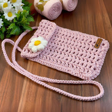 Crochet Phone Bag Pattern PDF, Daisy Crossbody Bag Tutorial, Minimalist Shoulder Purse Design