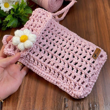 Crochet Phone Bag Pattern PDF, Daisy Crossbody Bag Tutorial, Minimalist Shoulder Purse Design