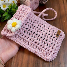 Crochet Phone Bag Pattern PDF, Daisy Crossbody Bag Tutorial, Minimalist Shoulder Purse Design