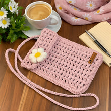 Crochet Phone Bag Pattern PDF, Daisy Crossbody Bag Tutorial, Minimalist Shoulder Purse Design