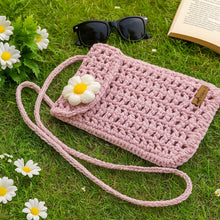 Crochet Phone Bag Pattern PDF, Daisy Crossbody Bag Tutorial, Minimalist Shoulder Purse Design