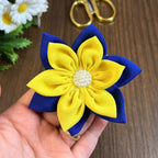 Fabric Flower Hair Clip Pattern PDF Layered Petal Hair Bow Template Handmade Hair Accessory Tutorial