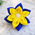 Fabric Flower Hair Clip Pattern PDF Layered Petal Hair Bow Template Handmade Hair Accessory Tutorial