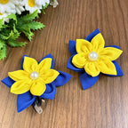 Fabric Flower Hair Clip Pattern PDF Layered Petal Hair Bow Template Handmade Hair Accessory Tutorial