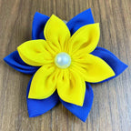 Fabric Flower Hair Clip Pattern PDF Layered Petal Hair Bow Template Handmade Hair Accessory Tutorial