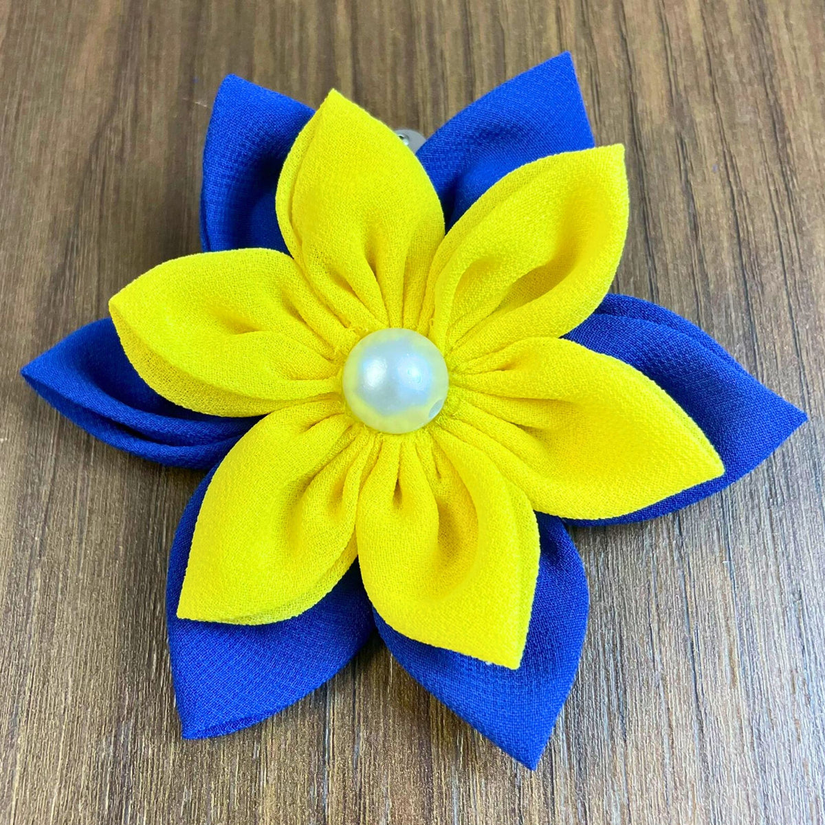 Fabric Flower Hair Clip Pattern PDF Layered Petal Hair Bow Template Handmade Hair Accessory Tutorial
