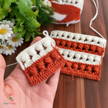 Puff Stitch Crochet Pattern PDF For Blankets, Vests, Cardigans, Pillow Covers