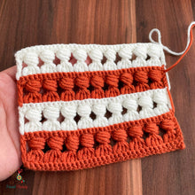 Puff Stitch Crochet Pattern PDF For Blankets, Vests, Cardigans, Pillow Covers