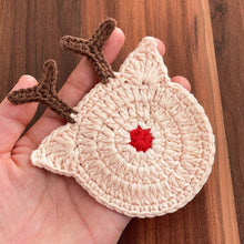 Reindeer Coaster Crochet Pattern Mug Coaster Design For Festive Table And Winter Home Decor