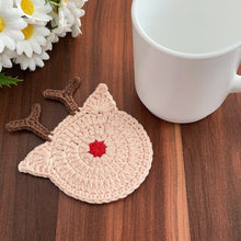 Reindeer Coaster Crochet Pattern Mug Coaster Design For Festive Table And Winter Home Decor