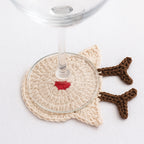 Reindeer Coaster Crochet Pattern Mug Coaster Design For Festive Table And Winter Home Decor