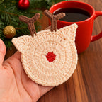 Reindeer Coaster Crochet Pattern Mug Coaster Design - image 2