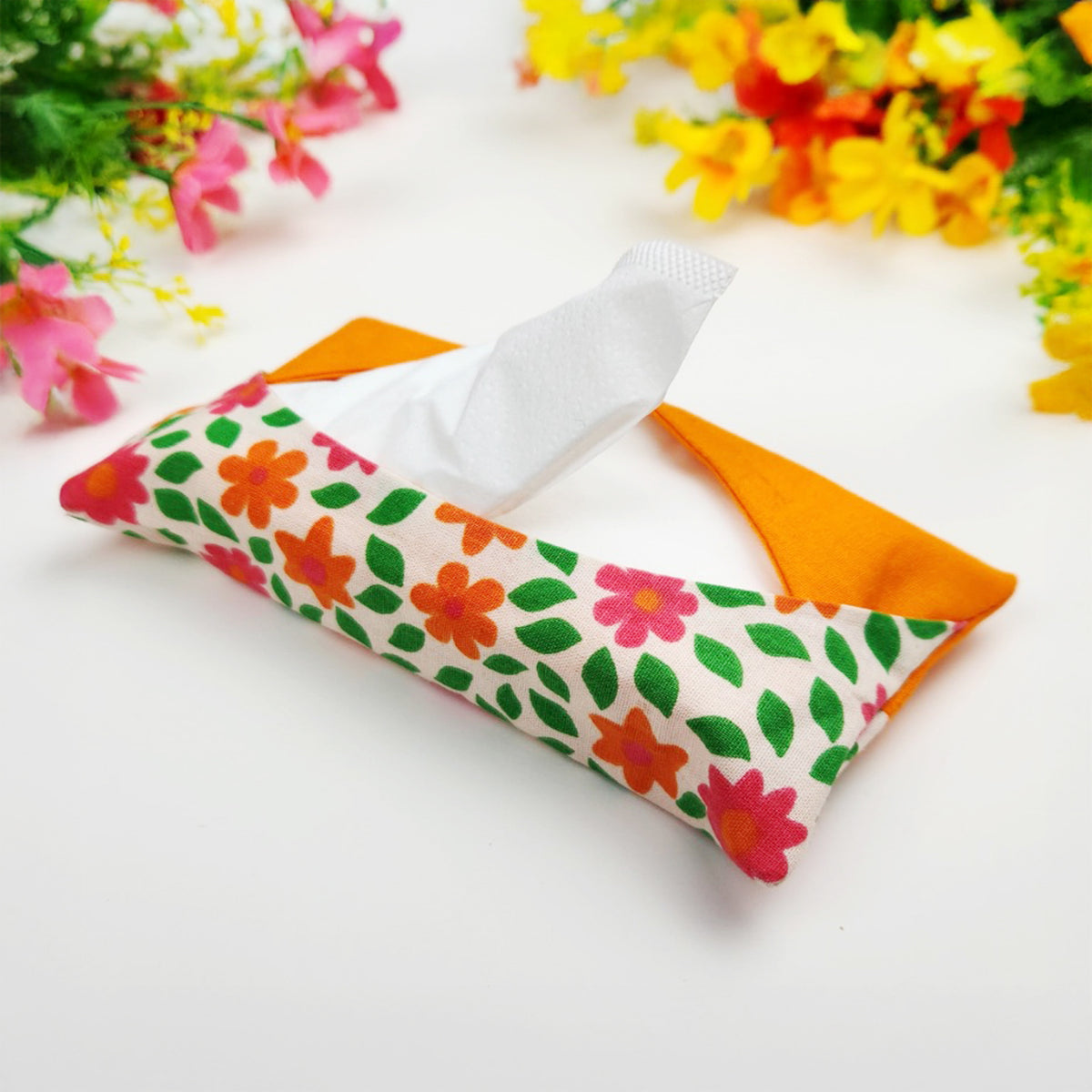 DIY Fabric Tissue Holder Sewing Pattern, Easy PDF Pattern for Handmade Pocket Tissue Case - Hand Trendy