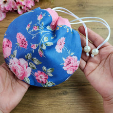 Round Drawstring Pouch Sewing Pattern – Floral Cosmetic Bag PDF Tutorial - Hand Trendy