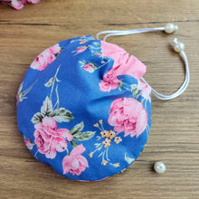 Round Drawstring Pouch Sewing Pattern – Floral Cosmetic Bag PDF Tutorial - Hand Trendy