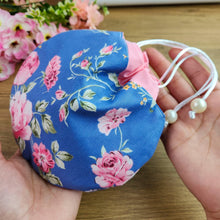 Round Drawstring Pouch Sewing Pattern – Floral Cosmetic Bag PDF Tutorial - Hand Trendy