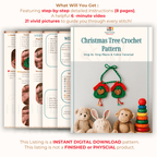 Crochet Heart House Ornament Pattern PDF – Handmade Door Hanging Tutorial – Holiday Crochet Wall Decoration - Hand Trendy