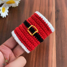 Christmas Crochet Table Set PDF Pattern With Santa Placemat - Cutlery Holder And Napkin Ring For Holiday Table Decor