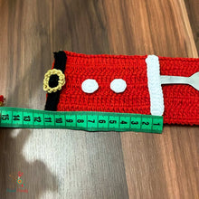 Santa Cutlery Holder Crochet Pattern PDF For Christmas Table Decor
