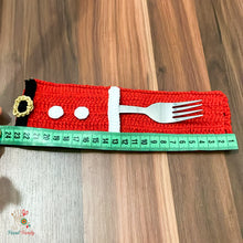 Santa Cutlery Holder Crochet Pattern PDF For Christmas Table Decor