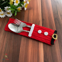 Santa Cutlery Holder Crochet Pattern PDF For Christmas Table Decor