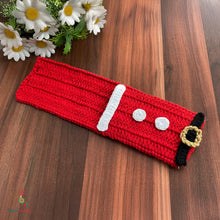 Santa Cutlery Holder Crochet Pattern PDF For Christmas Table Decor
