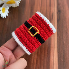 Santa Napkin Ring Crochet Pattern PDF For Christmas Table Setting