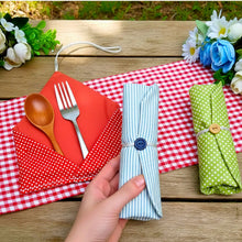 Cutlery Holder Sewing Pattern PDF Reusable Picnic Utensil Wrap Organizer Template