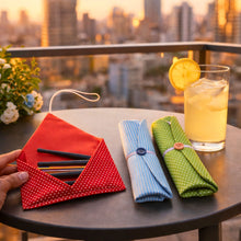 Cutlery Holder Sewing Pattern PDF Reusable Picnic Utensil Wrap Organizer Template