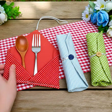 Cutlery Holder Sewing Pattern PDF Reusable Picnic Utensil Wrap Organizer Template