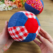 Soft Fabric Ball Sewing Pattern – Patchwork Baby Toy PDF Tutorial for Beginners - Hand Trendy
