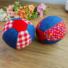Soft Fabric Ball Sewing Pattern – Patchwork Baby Toy PDF Tutorial for Beginners - Hand Trendy