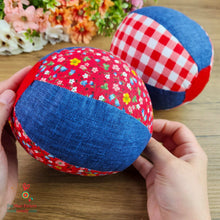 Soft Fabric Ball Sewing Pattern – Patchwork Baby Toy PDF Tutorial for Beginners - Hand Trendy